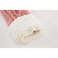 Girl's Knitted Cable Fleece Opening Mitten Gloves